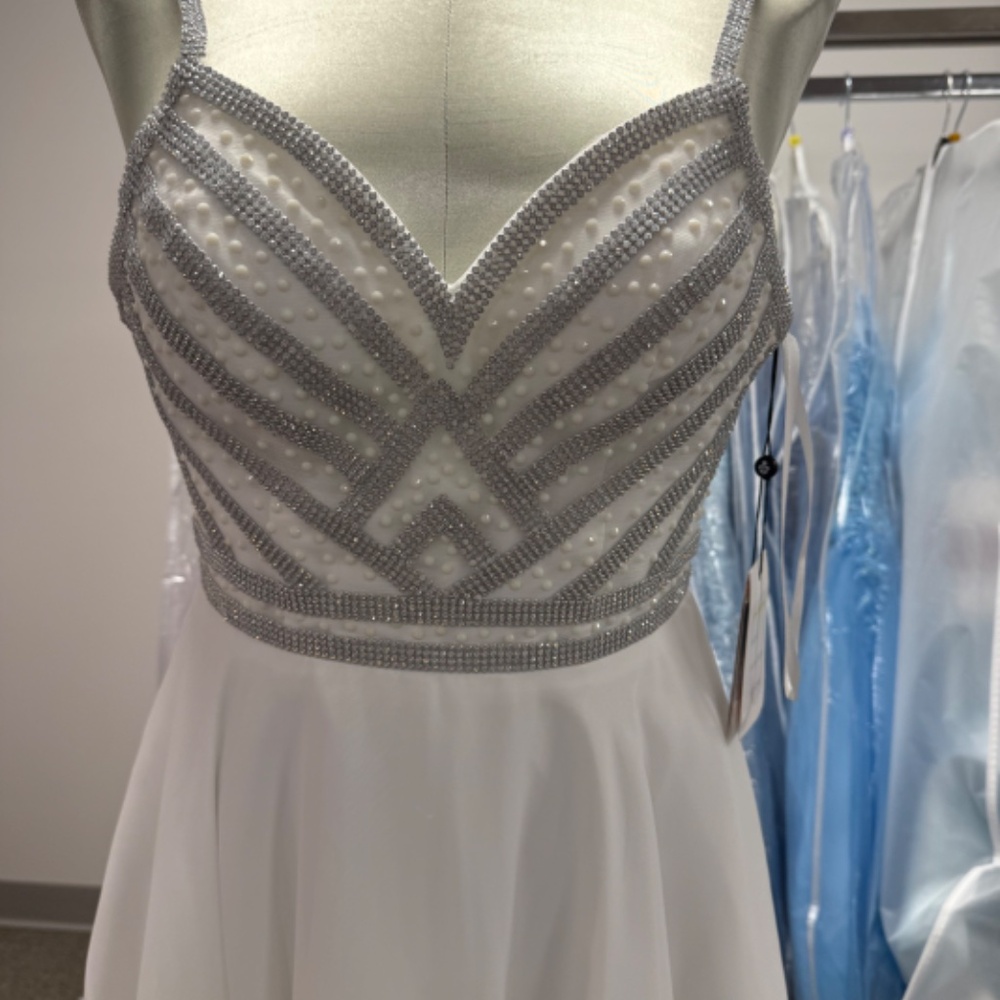 NWT Alyce Paris Style 4150 White Cocktail Dress - Picture 2 of 4